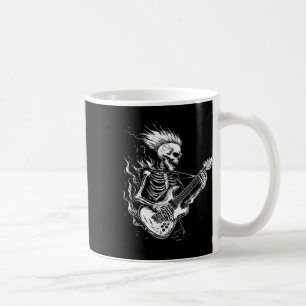 Skeleton Guitar Heavy Metal Coffee Mug