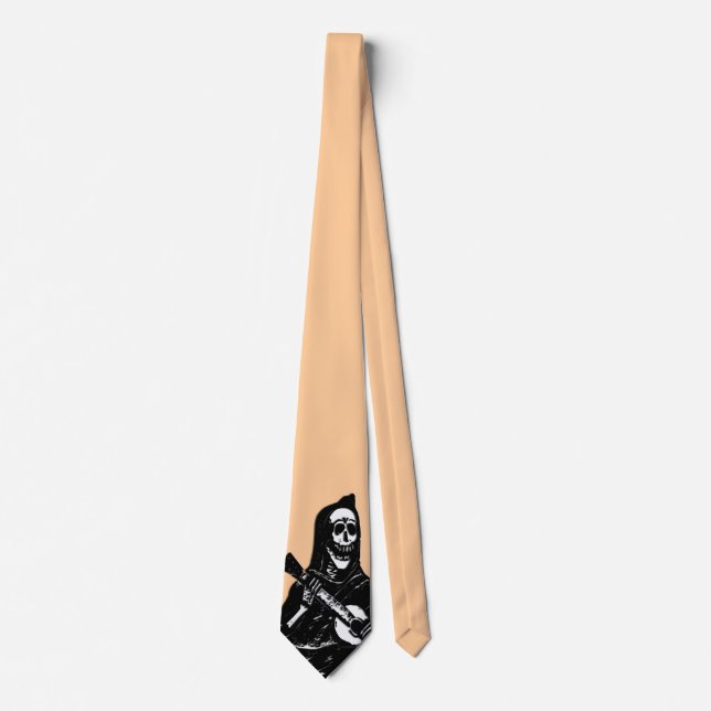 Skeleton Guitar Tan Tie (Front)