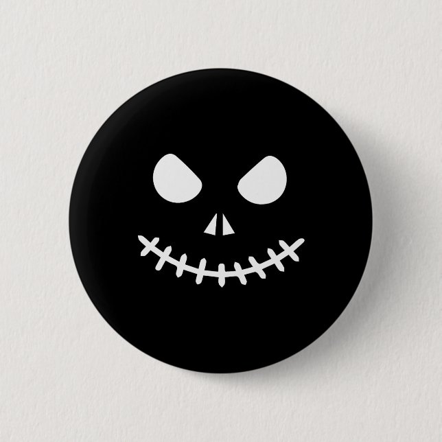 Skeleton Halloween  6 Cm Round Badge (Front)