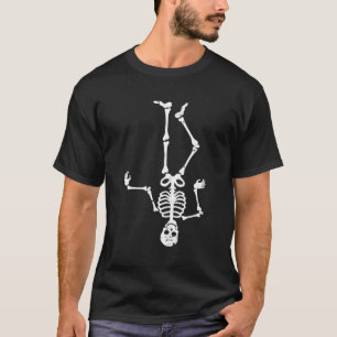 Skeleton Halloween Costume Funny Spooky Skull Men T-Shirt