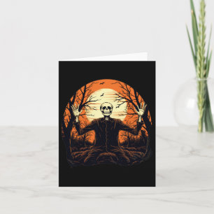 Skeleton Halloween For Men Women Card