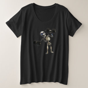 Skeleton/Halloween/funny/gym Plus Size T-Shirt