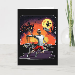 Skeleton Halloween Horror Costume Disc Golf Player Card