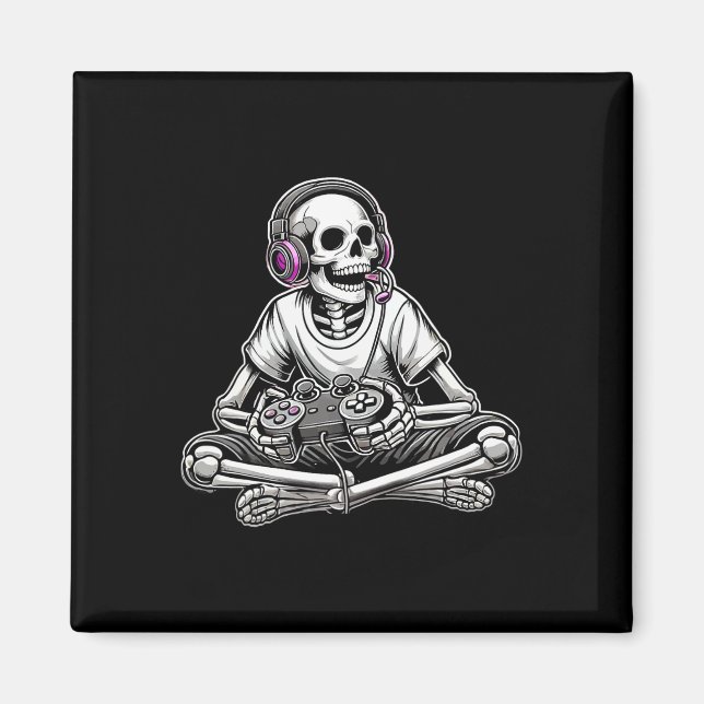 Skeleton Halloween  Magnet (Front)