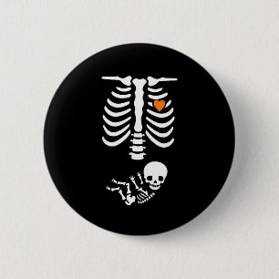 Skeleton Halloween Maternity Funny Pregnancy 2025 6 Cm Round Badge