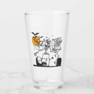 Skeleton Halloween party Glass