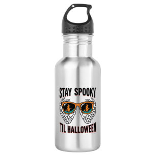 Skeleton Halloween Shirt with Witch Shades Vintage 532 Ml Water Bottle