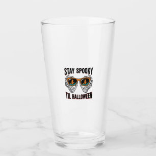 Skeleton Halloween Shirt with Witch Shades Vintage Glass