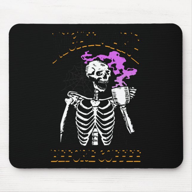 Skeleton Halloween Spooky Season Tee Nightmare Bef Mouse Pad (Front)