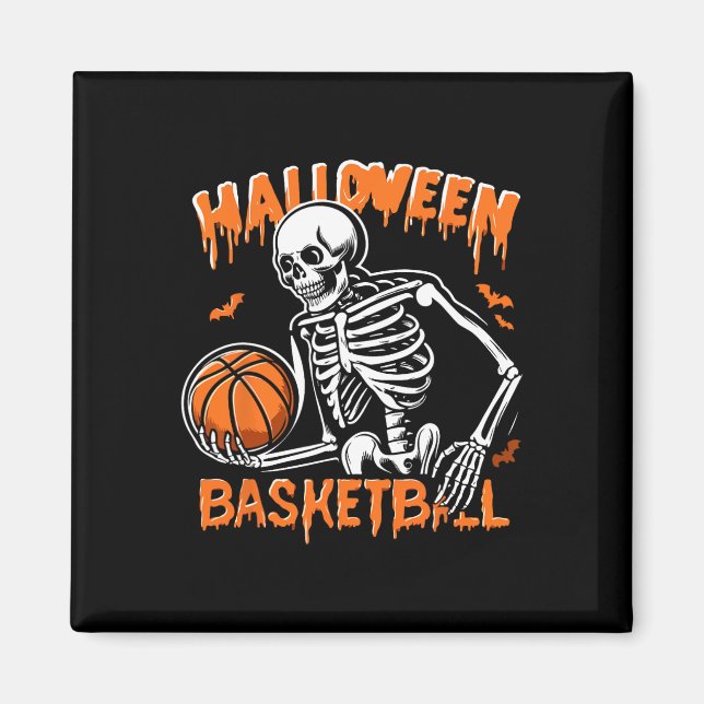 Skeleton Halloween Trick Or Treat  Magnet (Front)