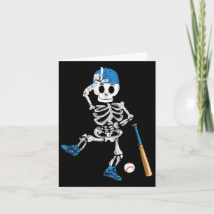 Skeleton Halloween Vintage Baseball Playing  Card