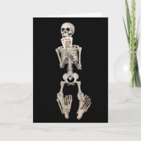 Skeleton Halloween Wedding Congratulations