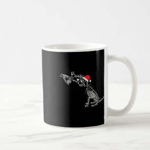 Skeleton Hand Boop Dog Funny Dog Lover Christmas Coffee Mug
