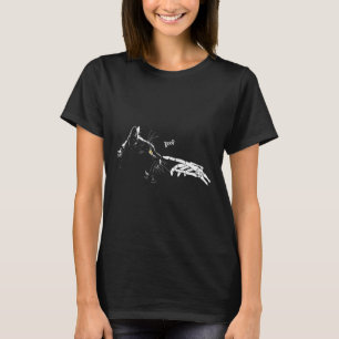 Skeleton Hand Boop Halloween Cute Black Cats Pet K T-Shirt
