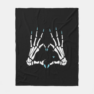 Skeleton Hand Classic Halloween Fleece Blanket