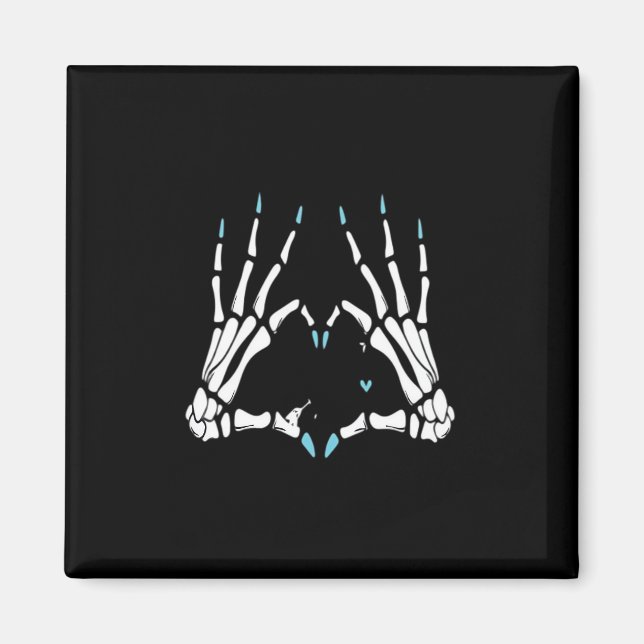 Skeleton Hand Classic Halloween Magnet (Front)