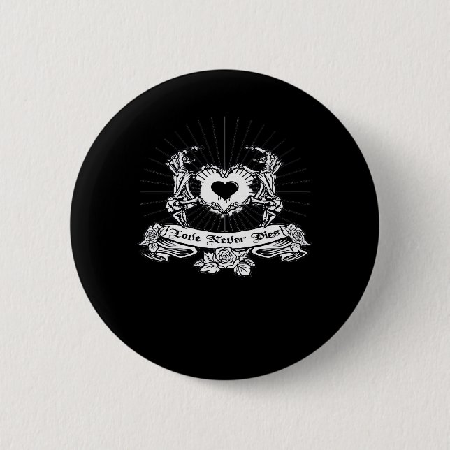 Skeleton Hand Design Classic 6 Cm Round Badge (Front)
