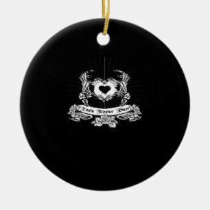 Skeleton Hand Design Classic Ceramic Tree Decoration