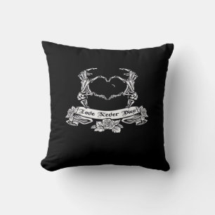 Skeleton Hand Design  Cushion