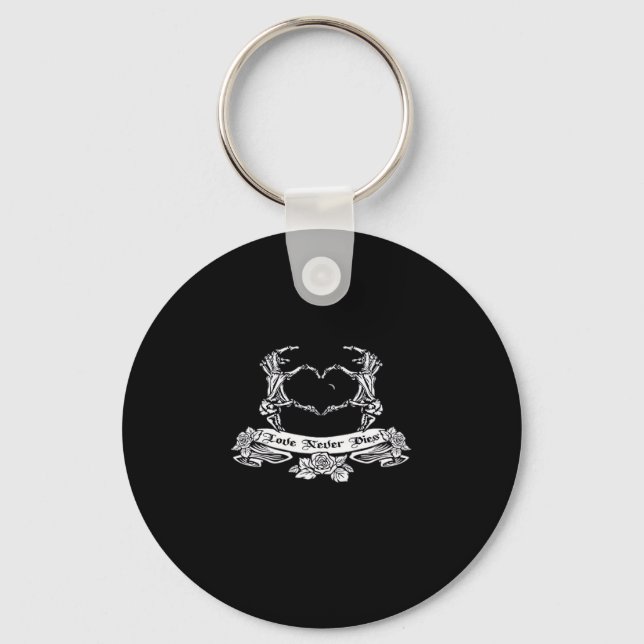 Skeleton Hand Design  Key Ring (Front)