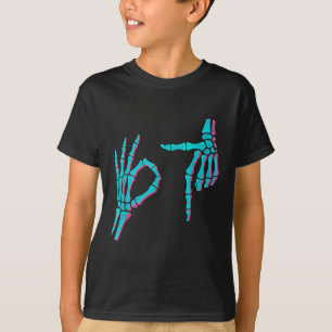 Skeleton Hand Funny Six Seven 6 7 Meme 67 Hallowee T-Shirt