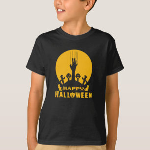 Skeleton Hand  Halloween Graveyard  T-Shirt