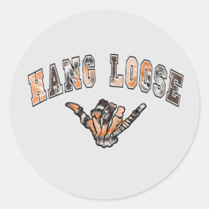 Skeleton Hand Hang Loose Sticker