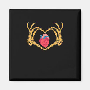 Skeleton Hand Heart Anatomy Cardiac Cvicu Nurse Ha Magnet