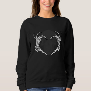 Skeleton Hand Heart Bones Costume Sweatshirt