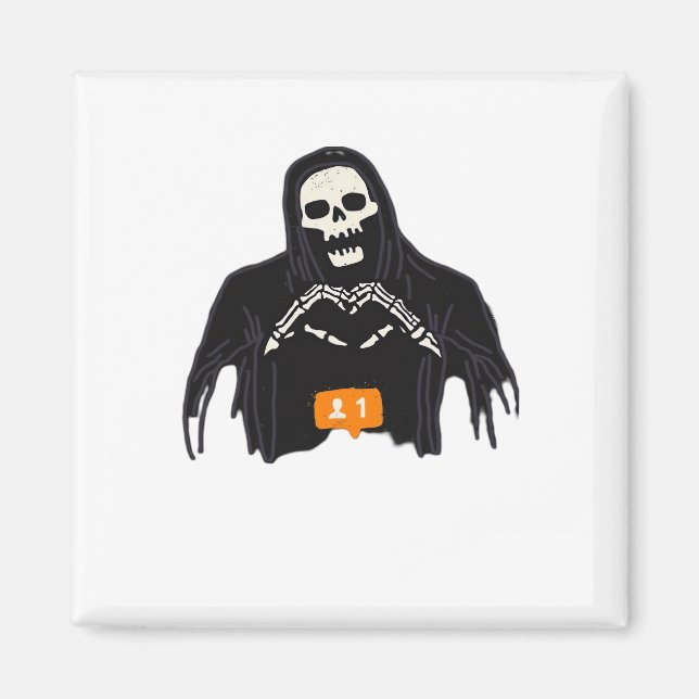 Skeleton Hand Heart Follower Classic Magnet (Front)