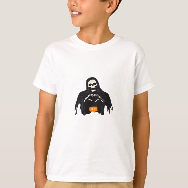 Skeleton Hand Heart Follower Classic T-Shirt (Front)