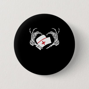 Skeleton Hand Heart Lazy Diy Halloween Costume Nur 6 Cm Round Badge