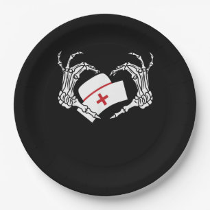 Skeleton Hand Heart Lazy Diy Halloween Costume Nur Paper Plate