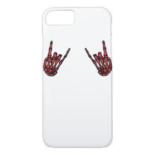 Skeleton Hand Heart Roll & Red Classic  Case-Mate iPhone Case