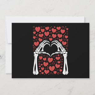 Skeleton Hand Heart Valentines Day Funny Love Thank You Card