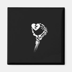 Skeleton Hand Holding Heart Magnet