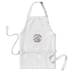 Skeleton Hand Making Heart Minimal Design Standard Apron