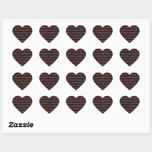 Skeleton Hand Red Rose Happy Halloween Valentine Heart Sticker