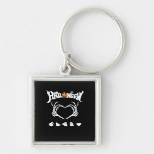 Skeleton Hand With , Halloween Design Key Ring