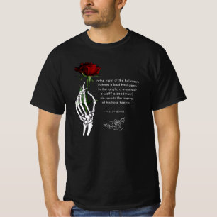 Skeleton hand with rose T-Shirt