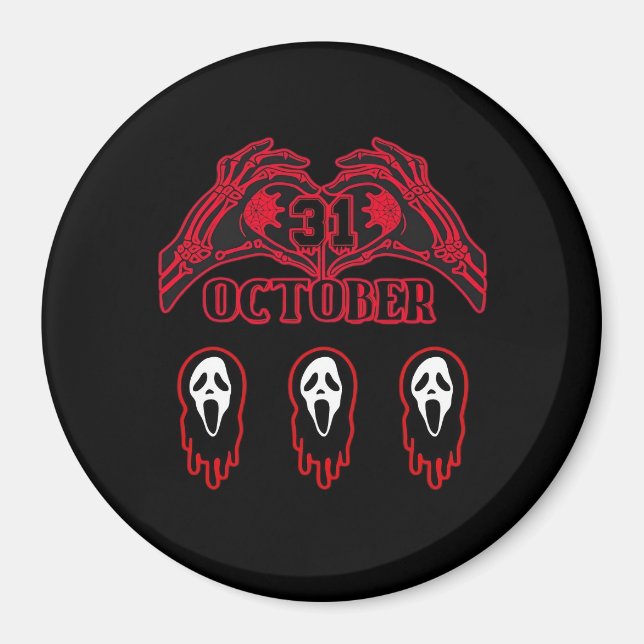 Skeleton Hands 31/10 Classic Magnet (Front)