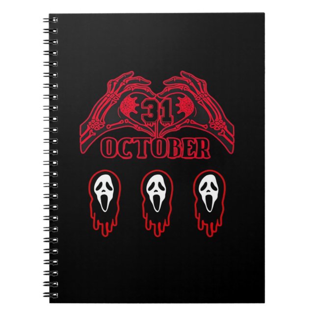 Skeleton Hands 31/10 Classic Notebook (Front)