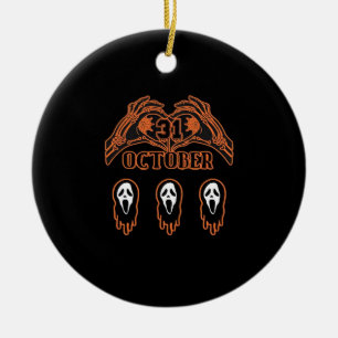 Skeleton Hands For Classic Halloween Ceramic Tree Decoration