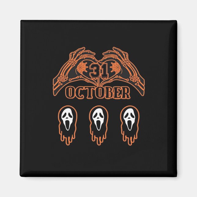 Skeleton Hands For Classic Halloween Magnet (Front)