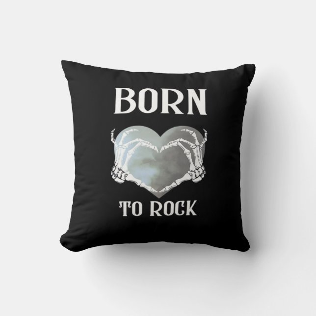 Skeleton Hands Grey Heart Graphic For  Classic Cushion (Front)