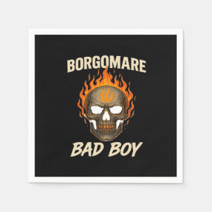 Skeleton Hands Heart Bold Graphic Style Napkin