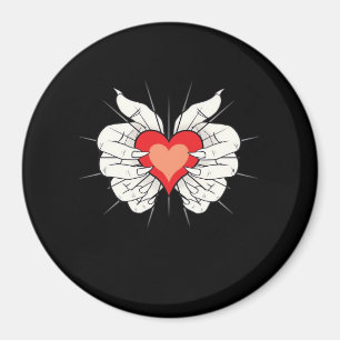 Skeleton Hands Heart Classic Aesthetic Magnet