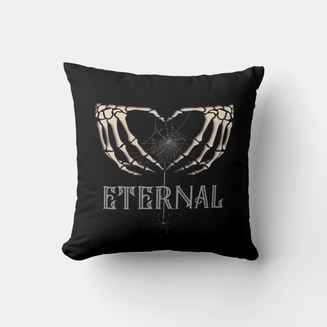 Skeleton Hands Heart Classic Cushion (Front)