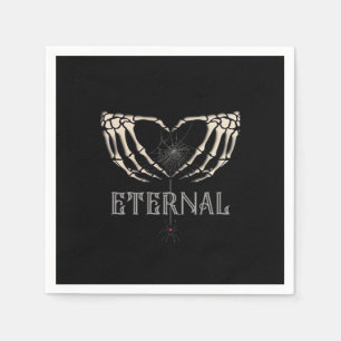 Skeleton Hands Heart Classic Napkin