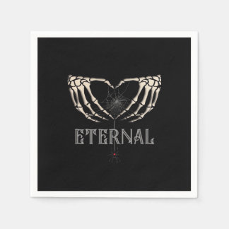 Skeleton Hands Heart Classic Napkin